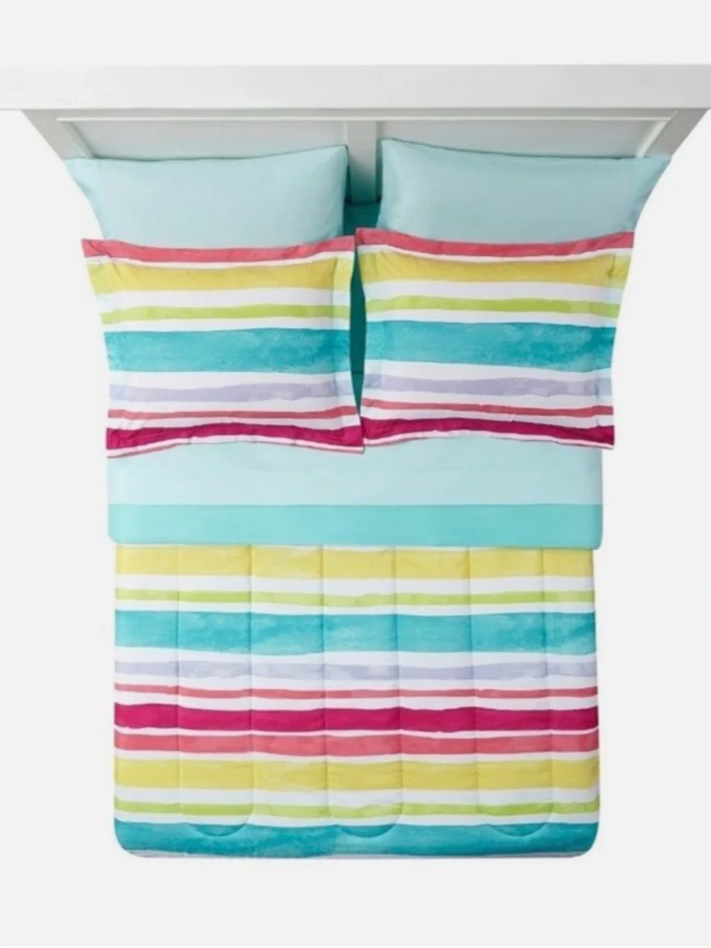 Rainbow Stripe full Bedding Set
